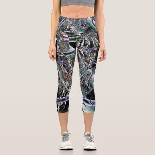 Lacerations in Time Capri Leggings