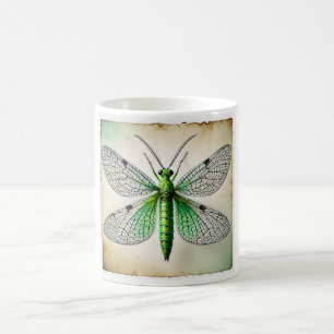 Lacewing Dorsal View 031124IREF238 - Watercolor Coffee Mug