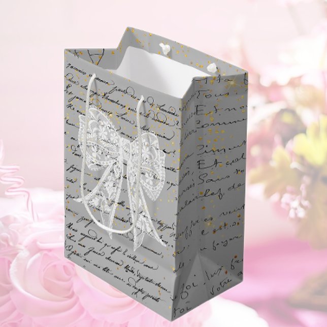 Lacey Bow Medium Gift Bag (Creator Uploaded)