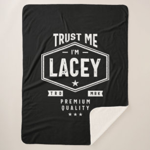 Lacey Personalised Name Birthday Sherpa Blanket
