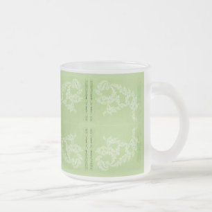 Lacey Swimmer - Avacado Frosted Glass Coffee Mug