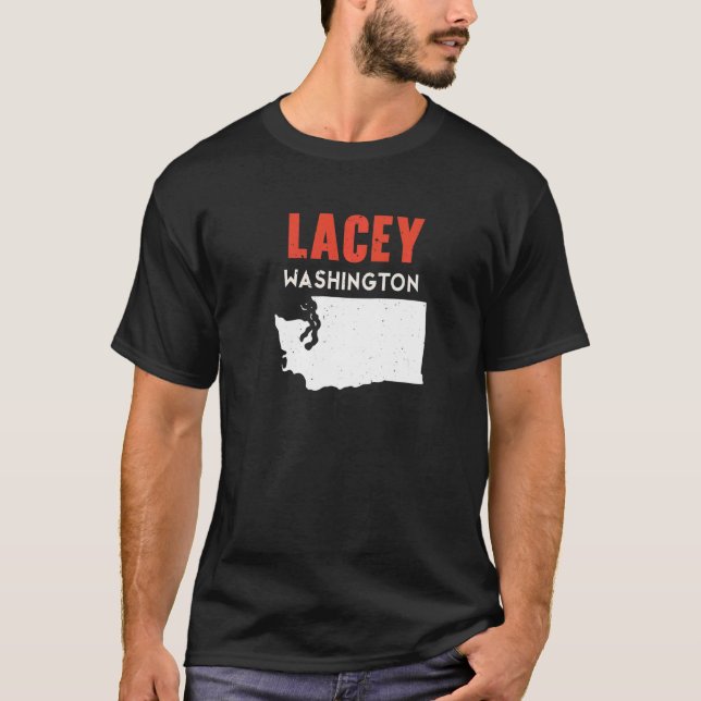 Lacey Washington USA State America Travel Washingt T-Shirt (Front)