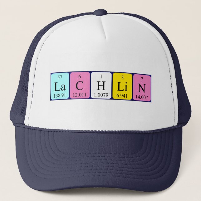 Lachlin periodic table name hat (Front)