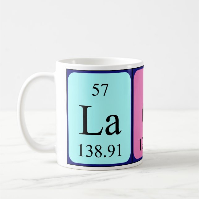 Laci periodic table name mug (Left)
