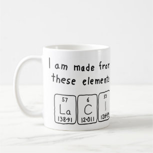 Laci periodic table name mug