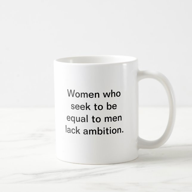 Lack ambition mug (Right)