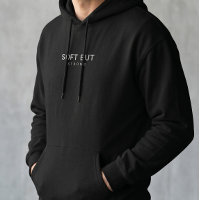 lack Hoodie | Aesthetic White Typography Pullover