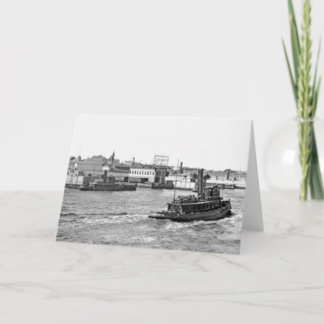 Lackawana Railroad Docks Card (Front)