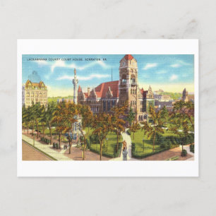 Lackawanna County Court House in Scranton, Penn., Postcard