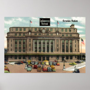 Lackawanna Depot Scranton Pa Poster