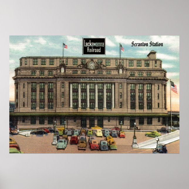 Lackawanna Depot Scranton Pa Poster (Front)