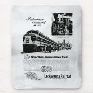 Lackawanna Railroad Centennial 1951 Mouse Mat