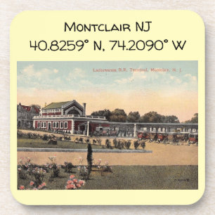 Lackawanna RR Station, Montclair NJ Vintage Coaster