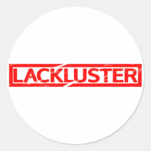 Lacklustre Stamp Classic Round Sticker