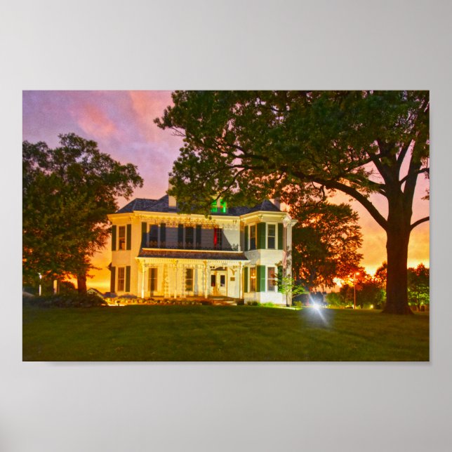 Lackman-Thompson Estate Farmhouse, Lenexa, Kansas Poster (Front)