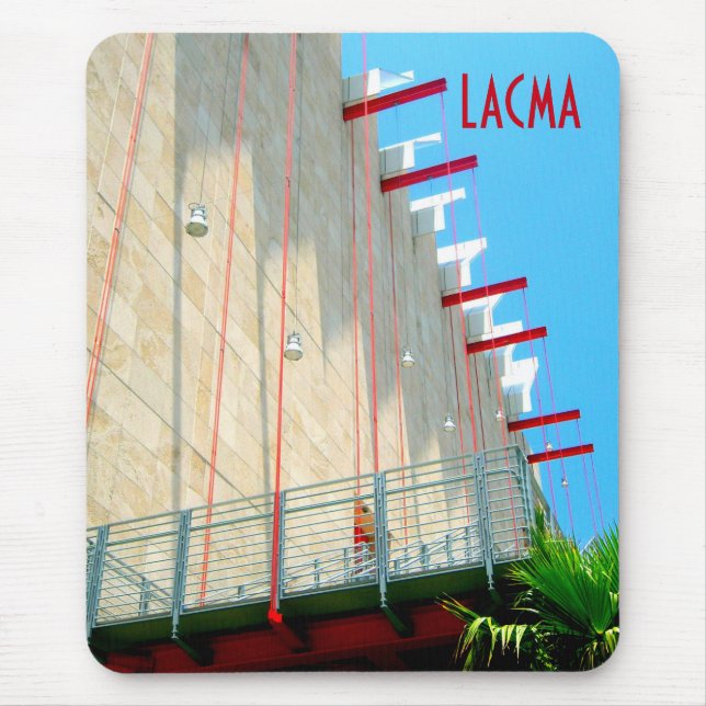 LACMA Los Angeles Museum Modern Art Photograph Mouse Mat (Front)