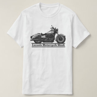 Laconia Motorcycle Week Black And White Biker Cool T-Shirt