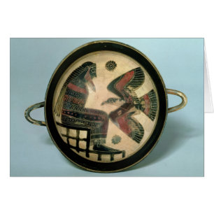 Laconian cup depicting Zeus and the eagle