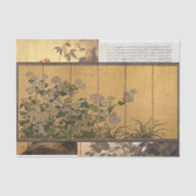 Lacquered Chrysanthemums Coromandel Screens
