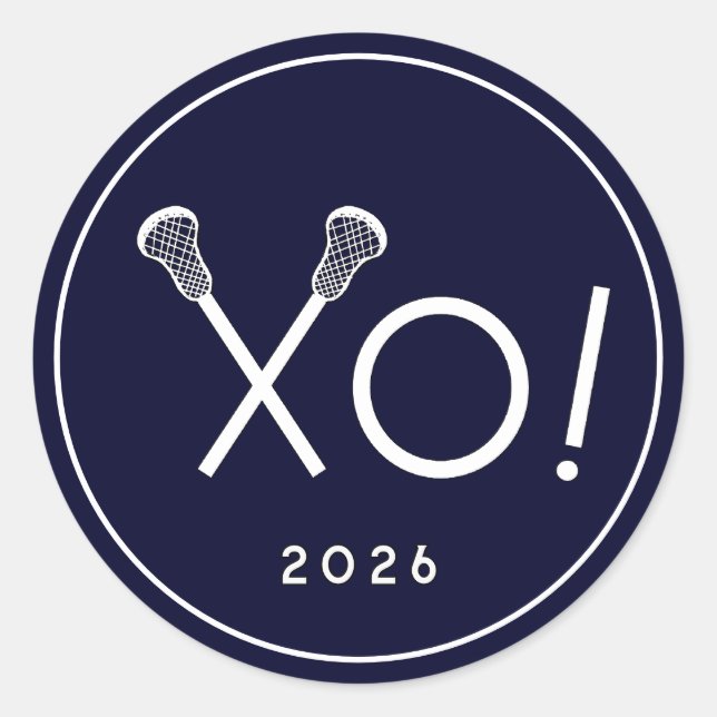 Lacrosse 2026 Classic Round Sticker (Front)