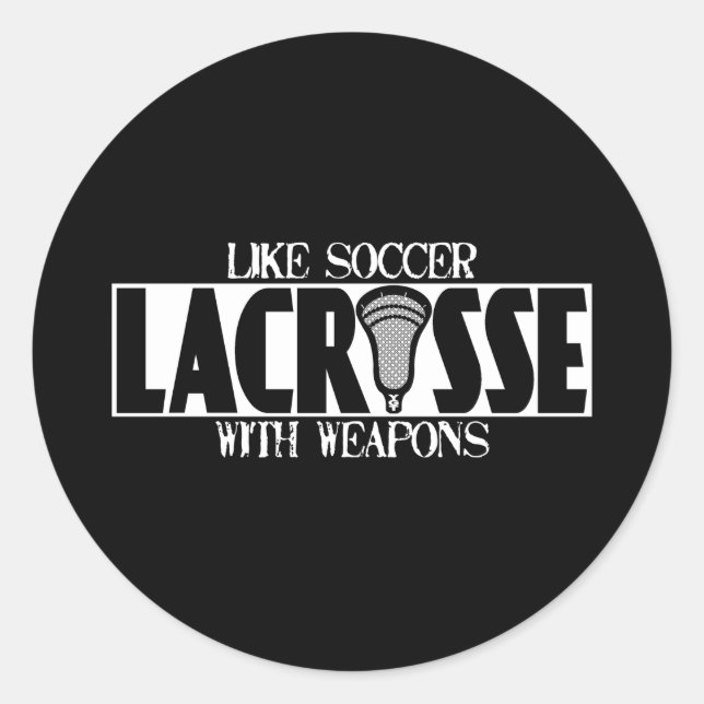Lacrosse A Soccer Sticker (Front)