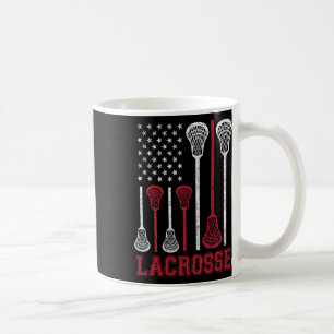 Lacrosse American Flag Lax Men Women Boys Girls Gi Coffee Mug