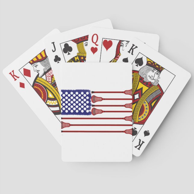 Lacrosse Americas Game Playing Cards (Back)