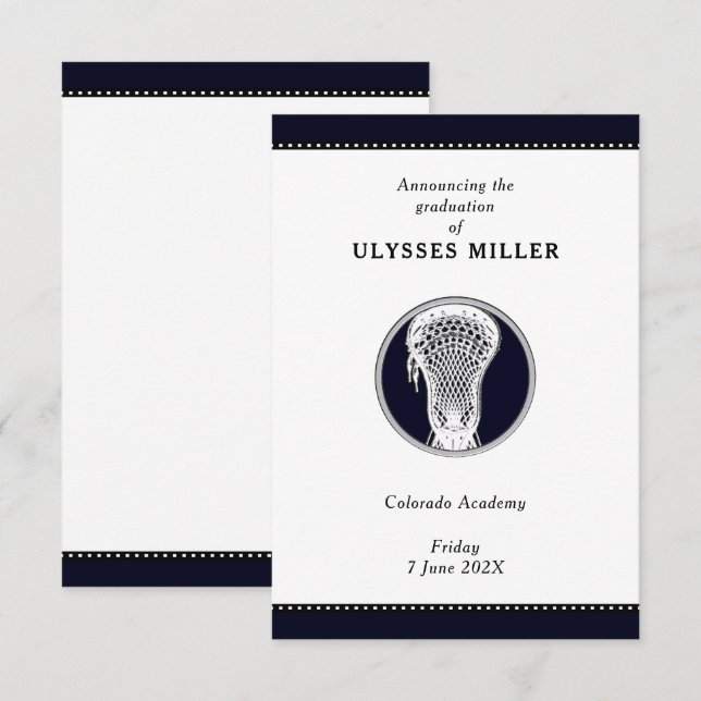 Lacrosse Announcement (Front/Back)