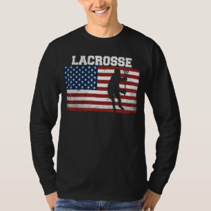Lacrosse Apparel Us Flag Lax Player Lacrosse T-Shirt