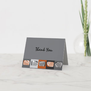 LACROSSE  Bar Mitzvah Invitation Thank You Card