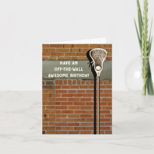 Lacrosse Birthday Card