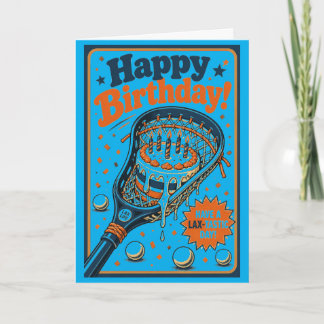 Lacrosse Birthday Funny Lax Humour Sport Card