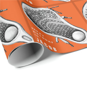 Lacrosse Birthday Gift Wrapping Paper