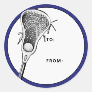 Lacrosse Blue Gift Tag