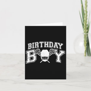 Lacrosse Boys Birthday Party Decorations Lacrosse  Card