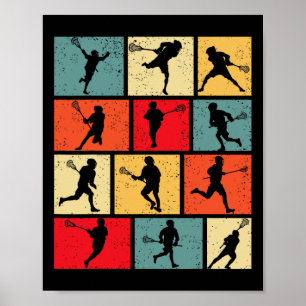 Lacrosse Boys Kids Youth Poster