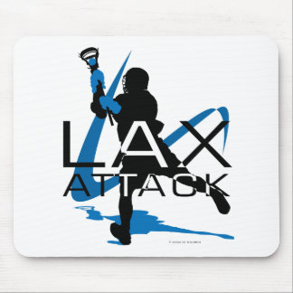 Lacrosse Boys LAX Attack Blue Mouse Mat