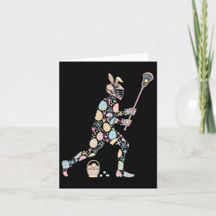 Lacrosse Bunny Easter Egg Easter Day Player Womens Card