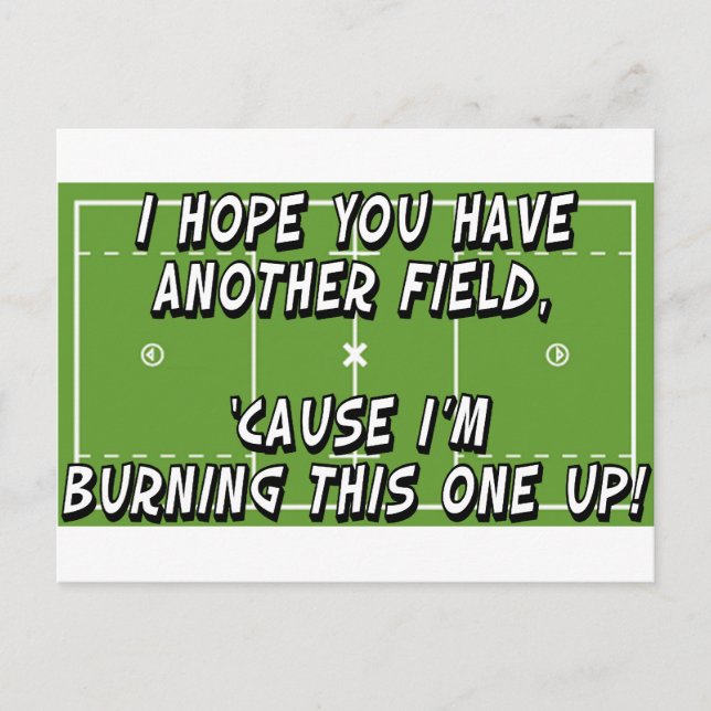 Lacrosse Burning Field Postcard (Front)