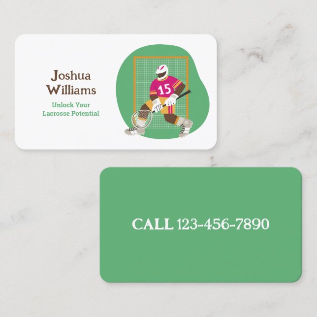 Lacrosse Business Card (Front/Back)