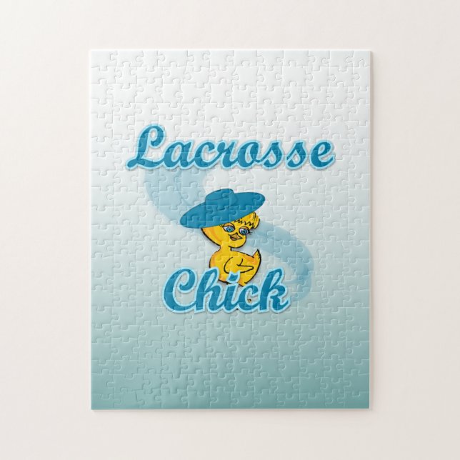 Lacrosse Chick #3 Jigsaw Puzzle (Vertical)