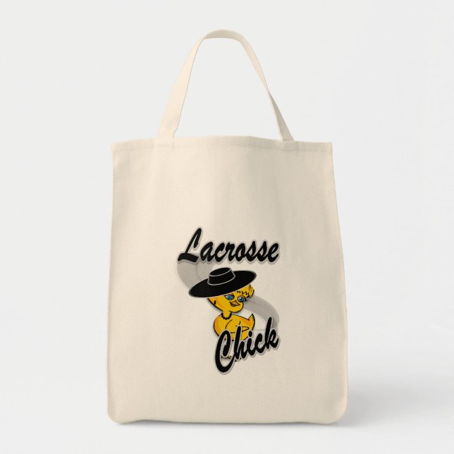 Lacrosse Chick #4 Tote Bag (Front)