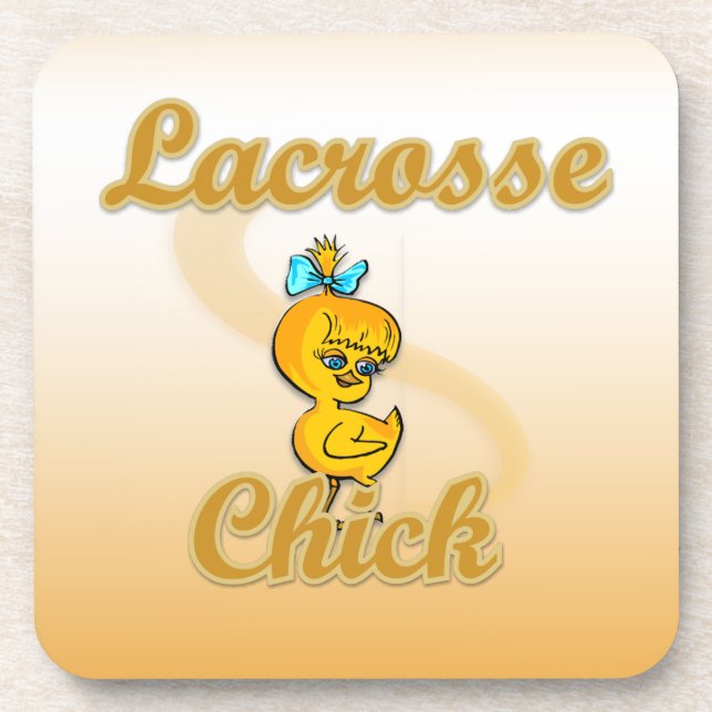 Lacrosse Chick Coaster (Front)