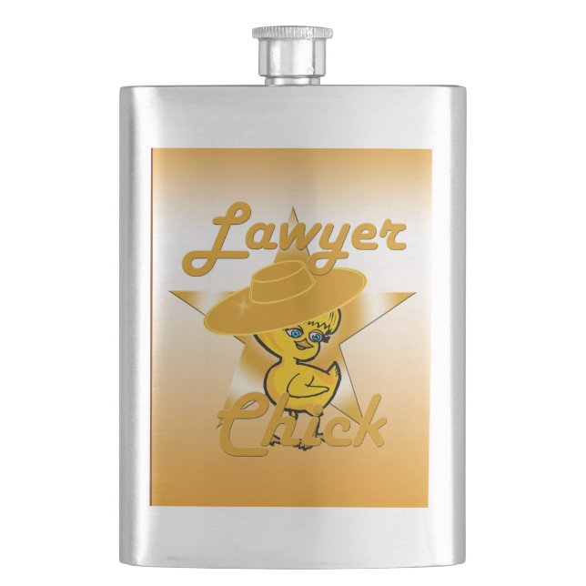 Lacrosse Chick  Hip Flask (Front)