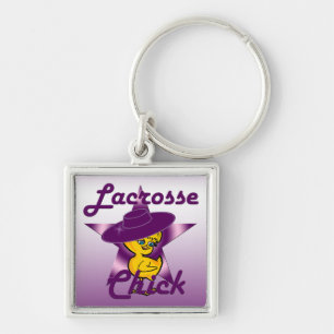 Lacrosse Chick  Key Ring