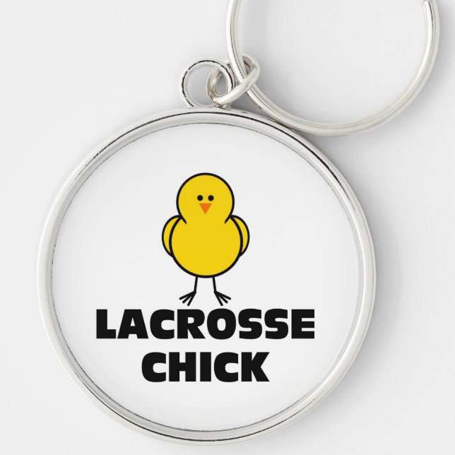 Lacrosse Chick Key Ring (Front)