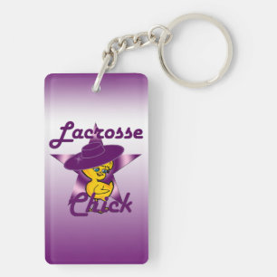 Lacrosse Chick  Key Ring