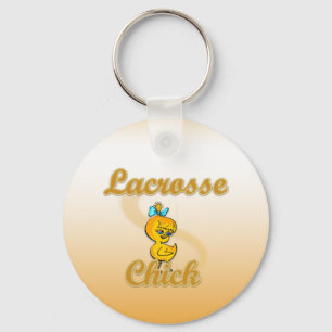 Lacrosse Chick Key Ring