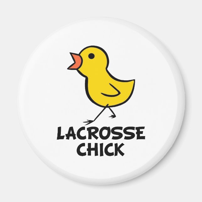 Lacrosse Chick Magnet (Front)