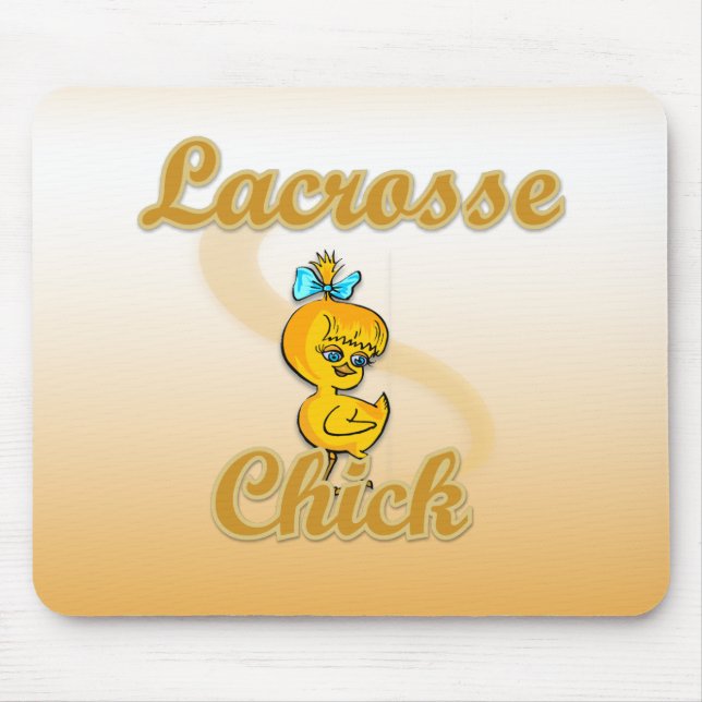 Lacrosse Chick Mouse Mat (Front)